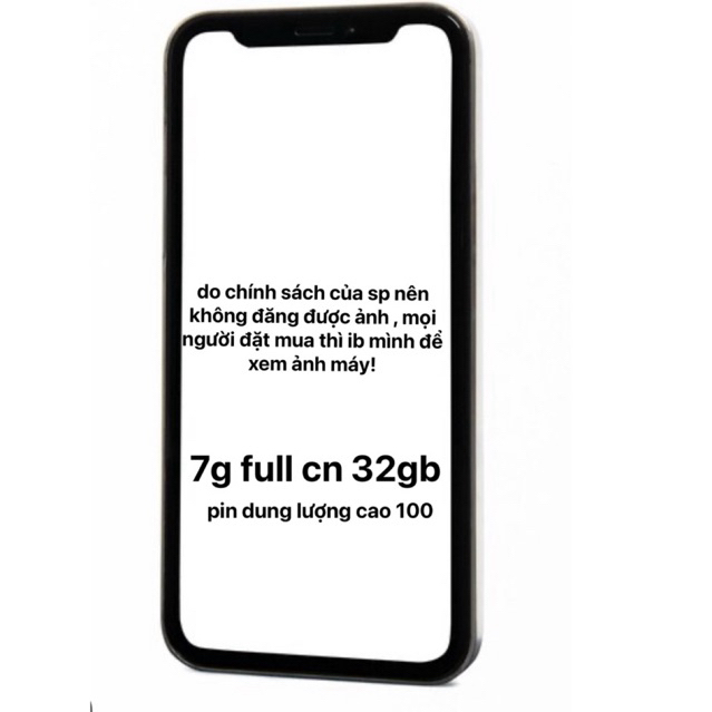 ihone 7g 32gb full chức năng giá rẻ( ngoại hình 95 96%)