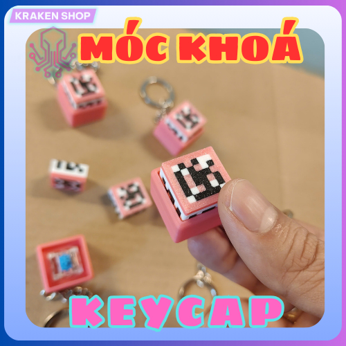 [GIÁ SIÊU SỈ] MÓC KHOÁ KHỐI MINECRAFT SWITCH KEYCAP - KRAKEN SHOP