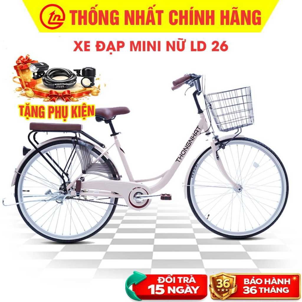Xe đạp Thống Nhất Mini Nữ Đi Học, Đi Làm [TẶNG PHỤ KIỆN] - Xe đạp nữ LD 24-26, Xe Wahama học sinh, người lớn, nữ tính