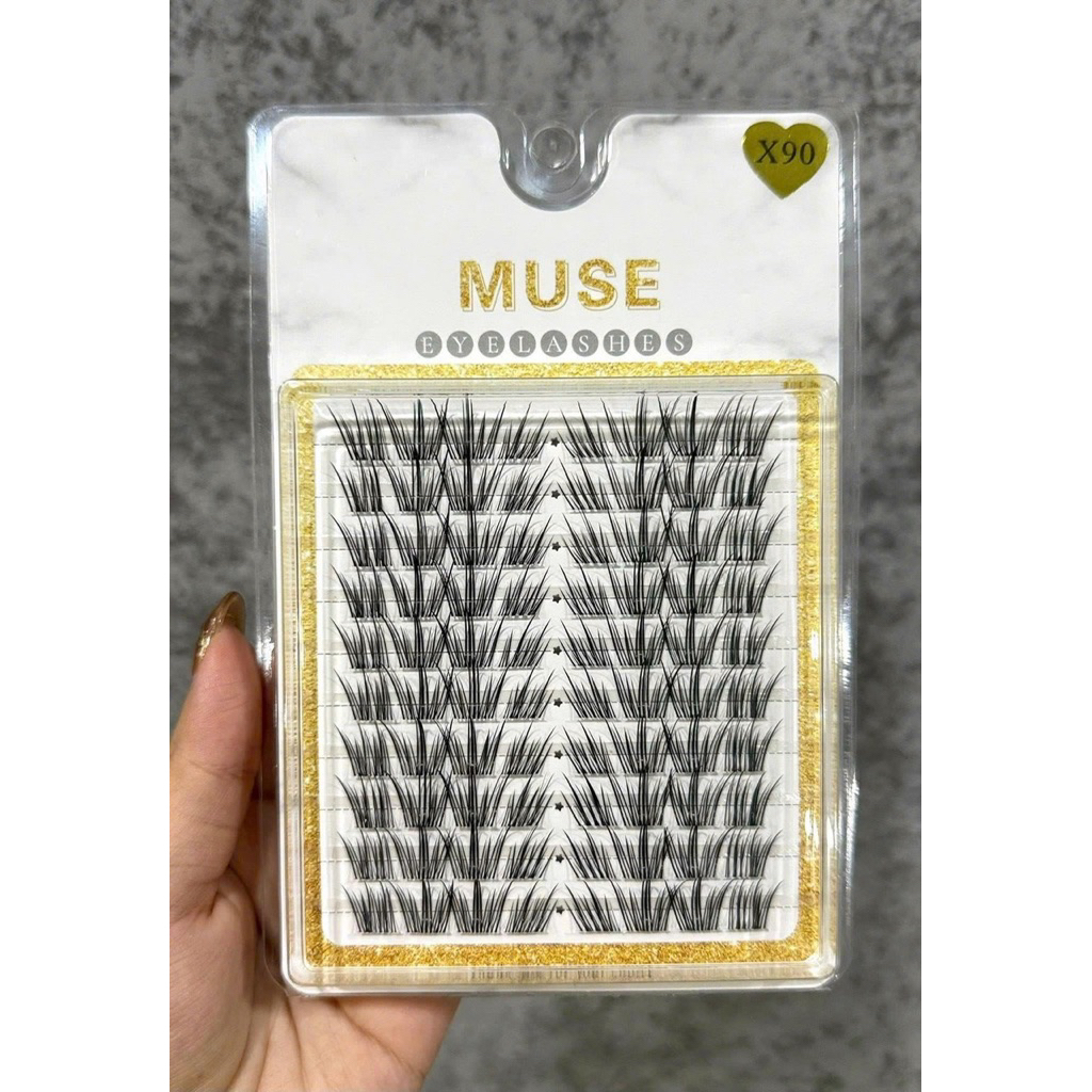 Muse X90 mi rời mi cụm Muse sợi mảnh nhẹ cong tự nhiên style Hàn Quốc | MâyMi Store