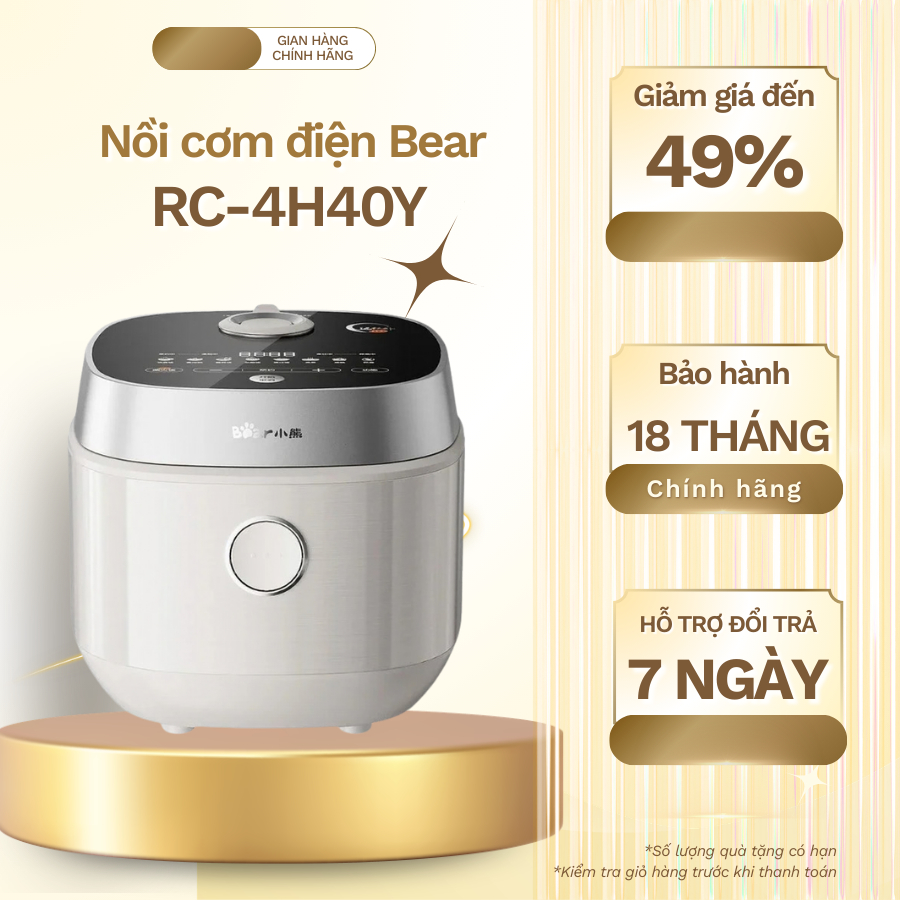 Nồi cơm điện Bear 4L RC-4H40Y