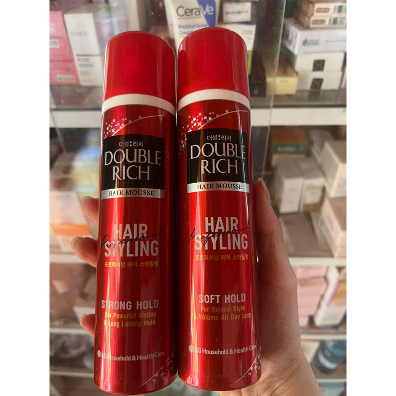 Gôm xịt tóc double rich