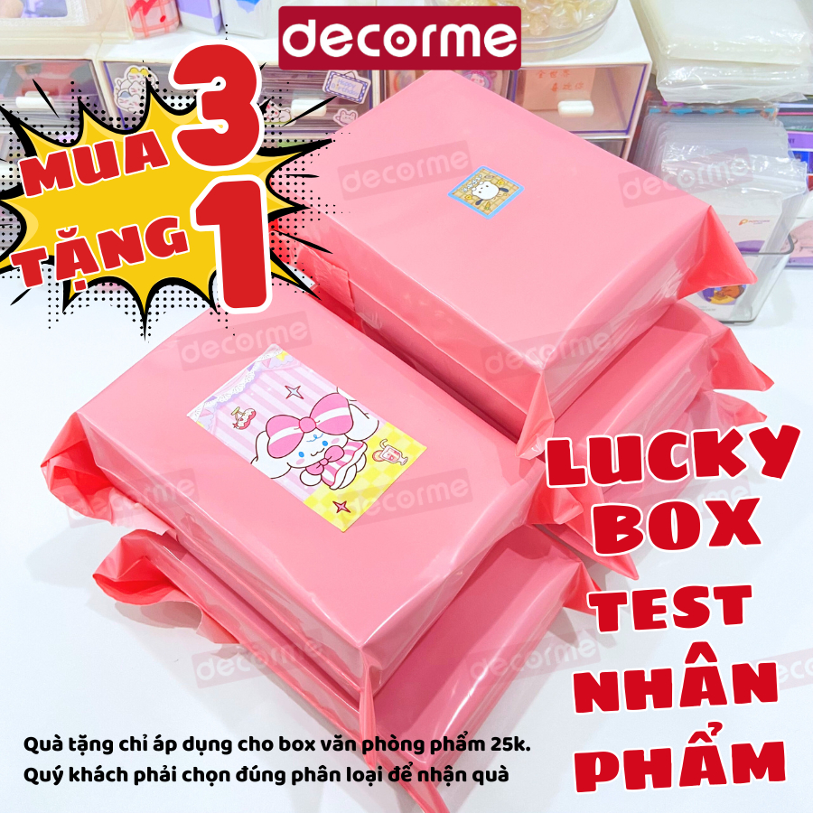 [MUA 3 TẶNG 1] Hộp Quà Lucky Pack test nhân phẩm đồ dùng học tập văn phòng phẩm, quà tặng CHỌN ĐÚNG PHÂN LOẠI