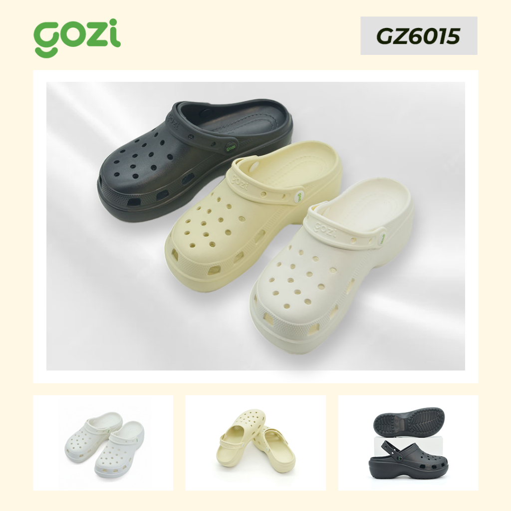 Dép Sục Nữ GOZI, Đế Cao Kiểu Dáng Basic, Nhựa Eva Chống Trượt GZ6015