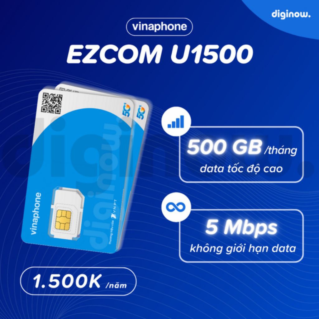 Sim Data Vinaphone 500gb