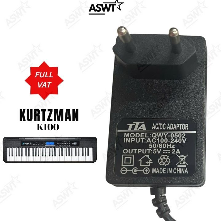 Sạc nguồn đàn Organ Kurtzman K100 5V 2A - Bảo hành 12 tháng - FULL VÁT