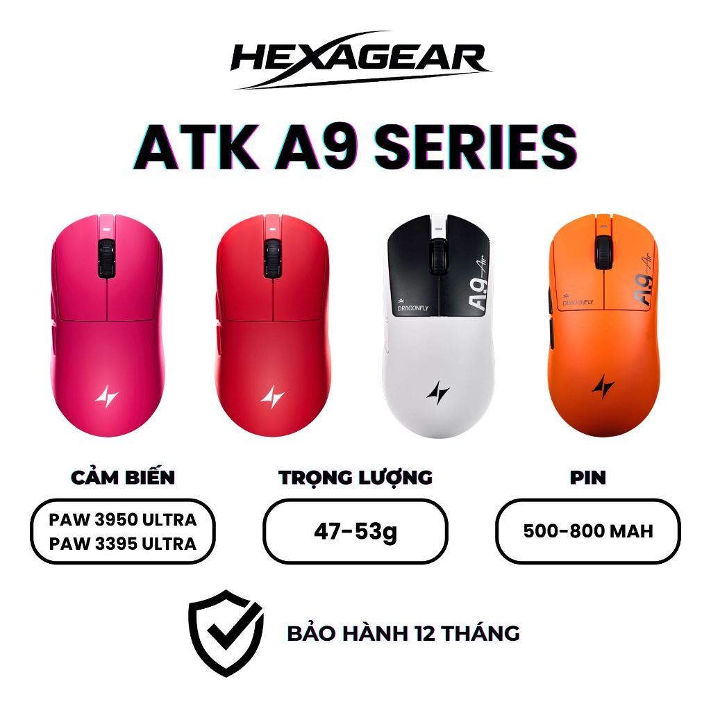 [GIAO NGAY] Chuột Gaming Không Dây ATK A9 Ultimate | A9 Ultra Max 2.0 | A9 Plus | A9 SE - NEWSEAL