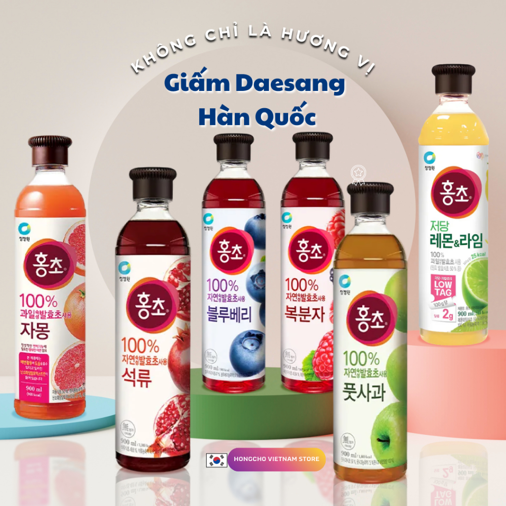 Giấm uống DEASANG HongCho O’food Hàn Quốc HongCho chính hãng, hỗ trợ giảm cân, giữ dáng và đẹp da