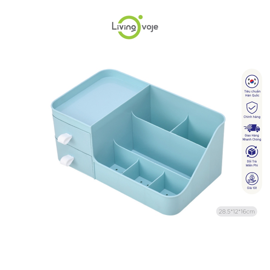 Kệ để bàn Living On có tay nắm size lớn 28.5 x 12 x 16 cm