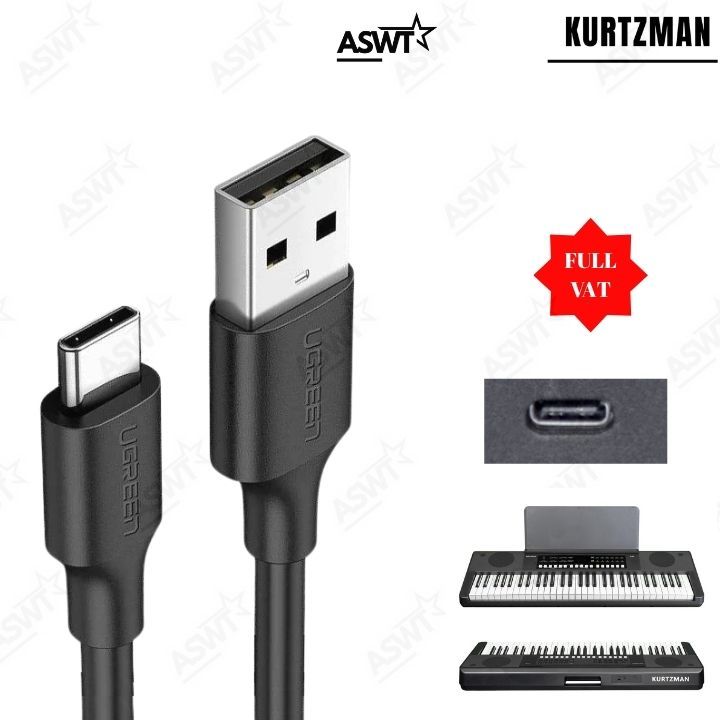 Dây sạc nguồn cho đàn Kurtzman K160 type C dài 1.5m 2m 3m xịn  - bảo hành 12 tháng
