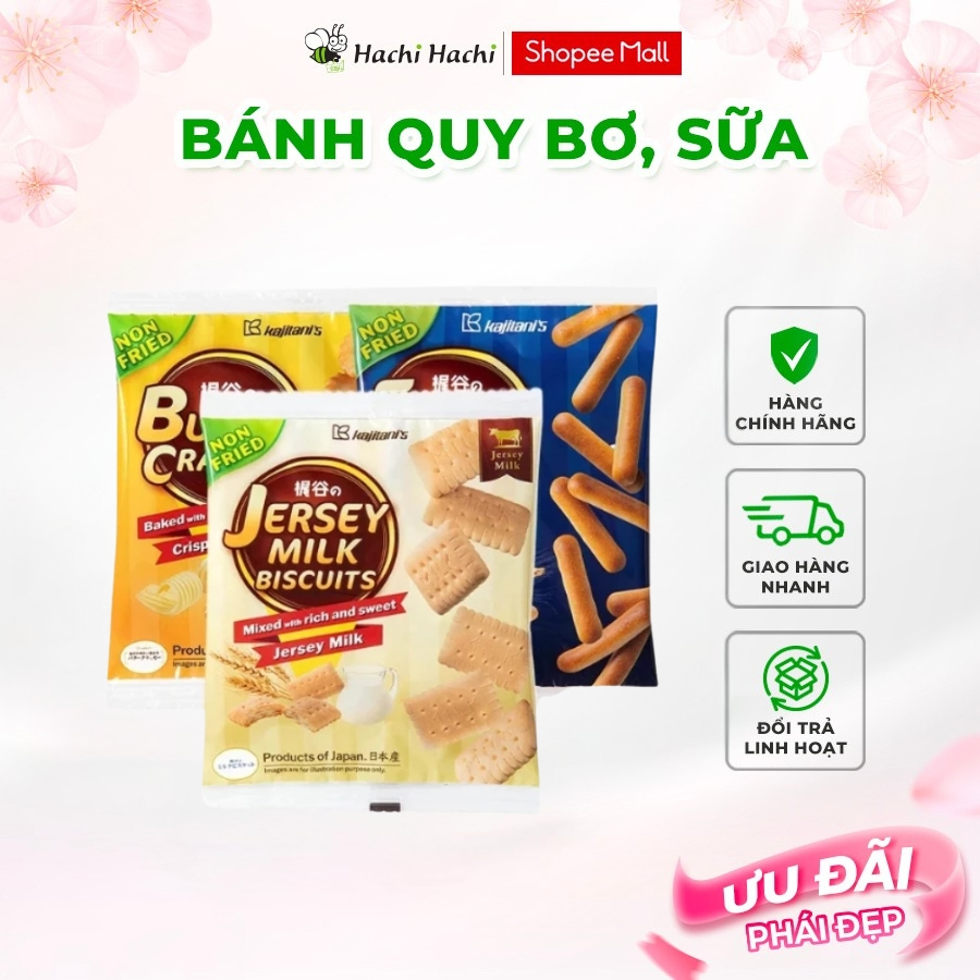 Bánh quy bơ, sữa Kajitani giòn tan  - Hachi Hachi Japan Shop