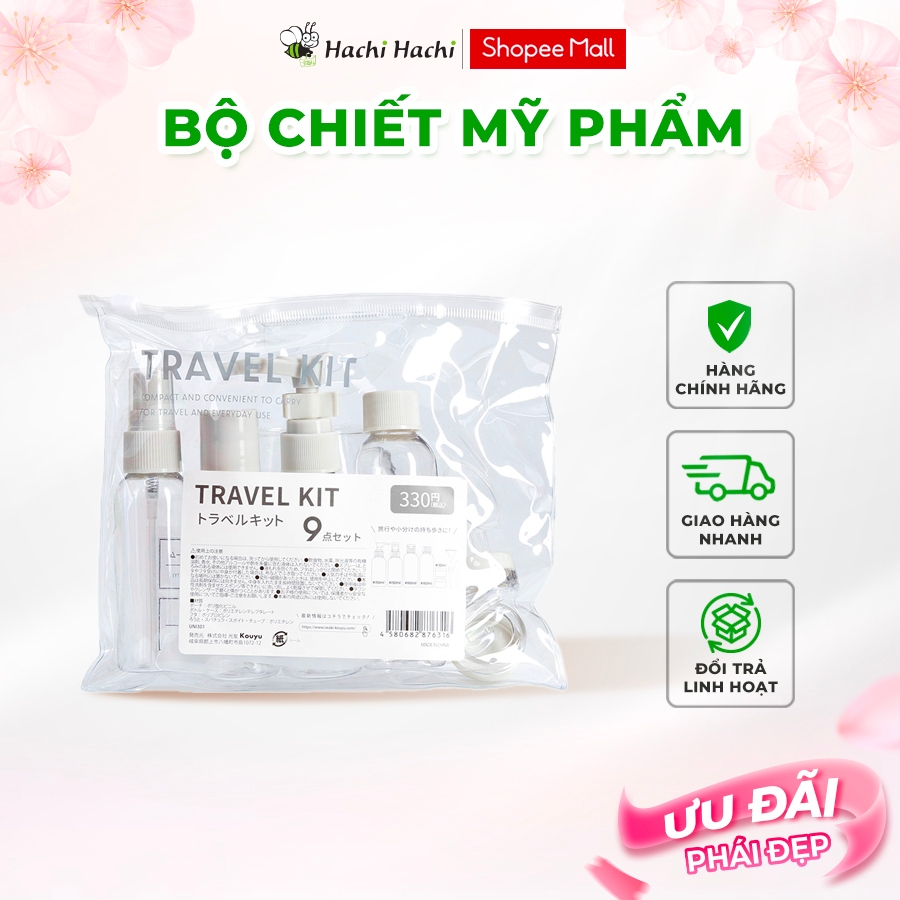 Bộ chiết mỹ phẩm 9 món Kouyu - Hachi Hachi Japan Shop