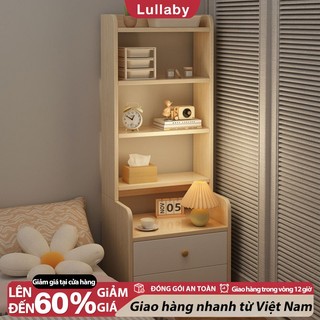 Lullaby tủ đầu giường Nhiều kiểu dáng Thiết kế nhiều lớp Gỗ MDF Chống Ẩm Âu Sang Đơn giản và đẹp