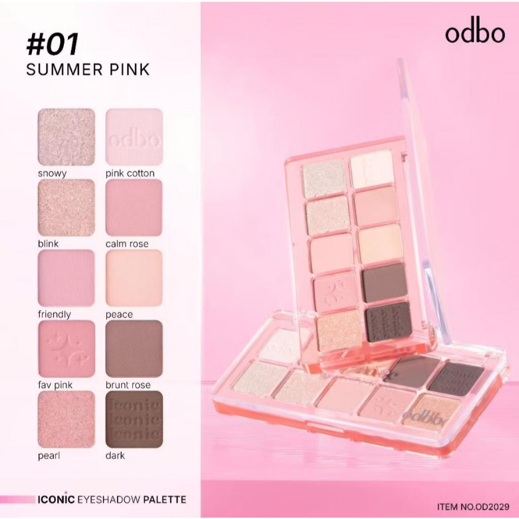 OD2029 – Bảng mắt 10 ô Odbo Iconic Eyeshadow Palette