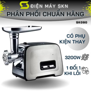 Máy xay, nhồi, nghiền thịt LUMABELLA SK090 công suất 3200W, nhồi lạp xưởng, xúc xích tại nhà tiện dụng LB56021