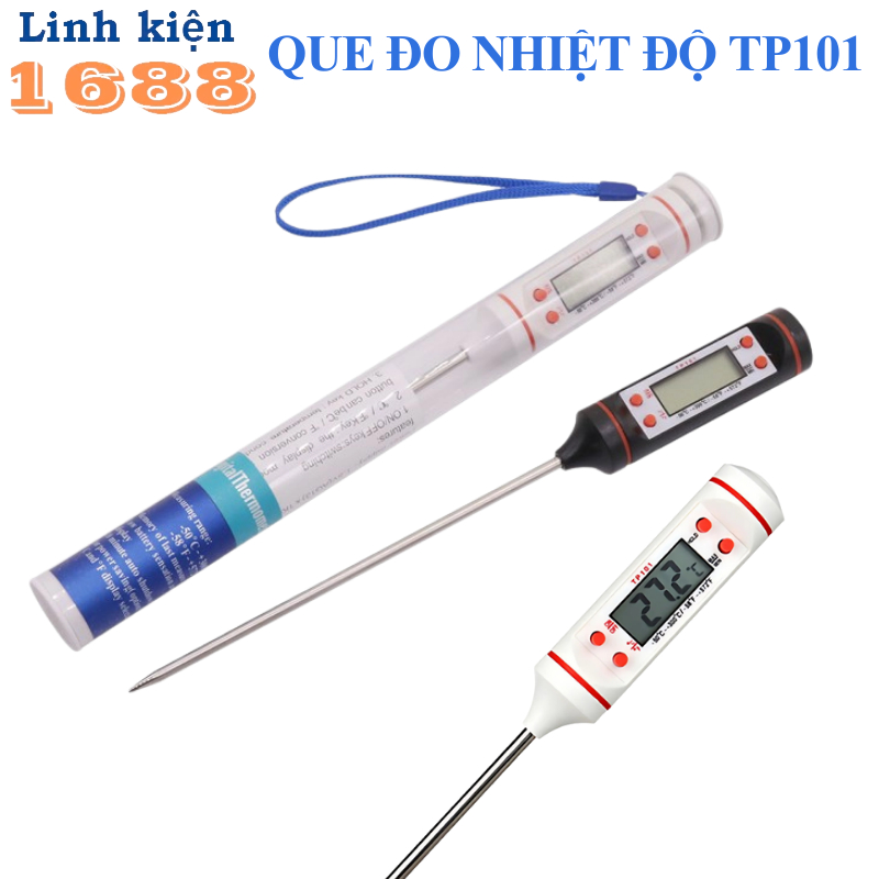 [GIÁ COMBO]  Nhiệt Kế Điện Tử TP101 - Đo Nhiệt Độ Sữa, Nước Pha Sữa, Nướng Thịt, Làm Bánh 