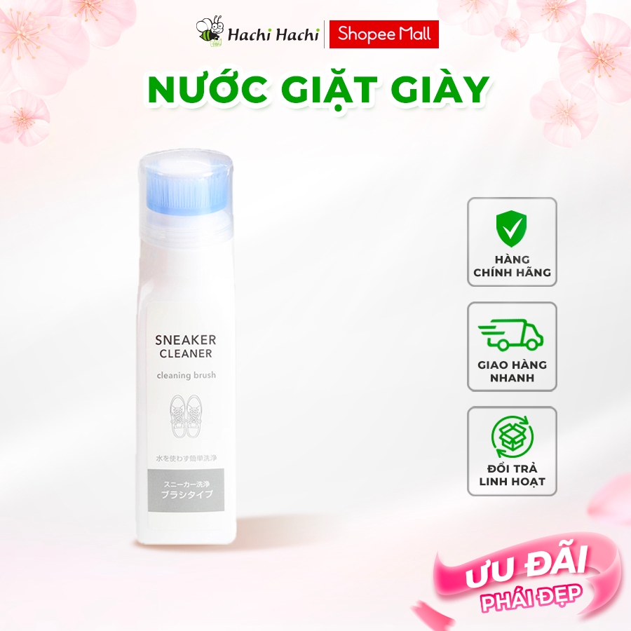 Nước giặt giày thể thao, sneaker kèm đầu bàn chải chà giày Fudo Kagaku 50ml, (không cần dùng nước)