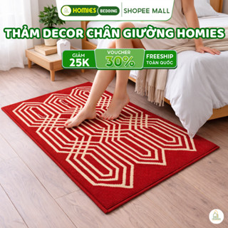 Thảm Lông , Thảm Lau Chân Lông Cừu HOMIES Bedding & Décor, Siêu Thấm Hút, Đế Cao Su Chống Trơn, Nhiều Mẫu Đẹp