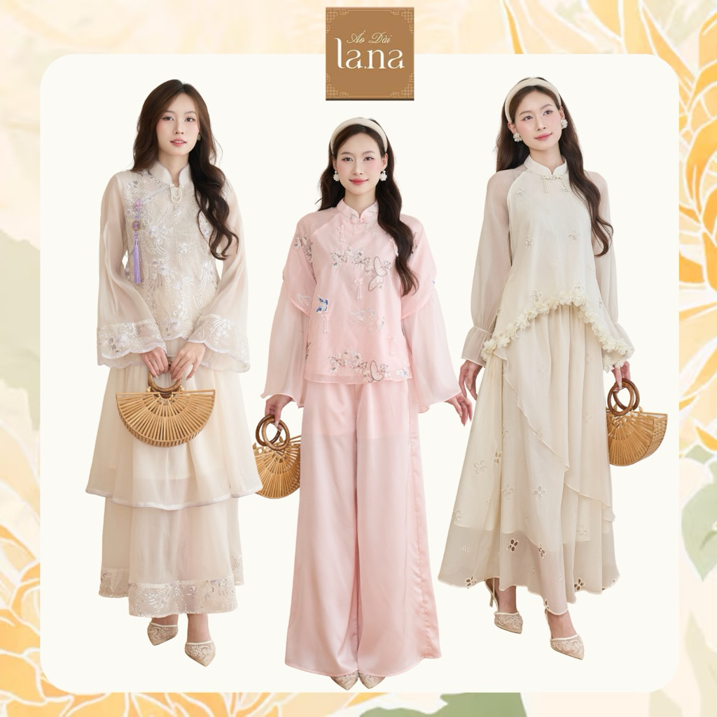 (DEAL MỞ BÁN) Pháp phục cách tân LANA DESIGN thiết kế thanh lịch, nhẹ nhàng Diệu Tử Hoa - Mộng Nguyệ