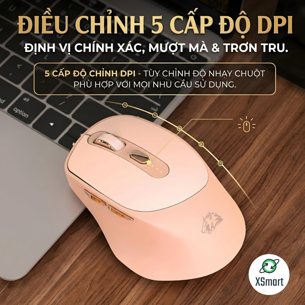 Chuột Không Dây Máy Tính Bluetooth FreeWolf X7 Wireless Pin Sạc Kết Nối 2 Chế Độ Cho Mọi Thiết Bị | BigBuy360 - bigbuy360.vn