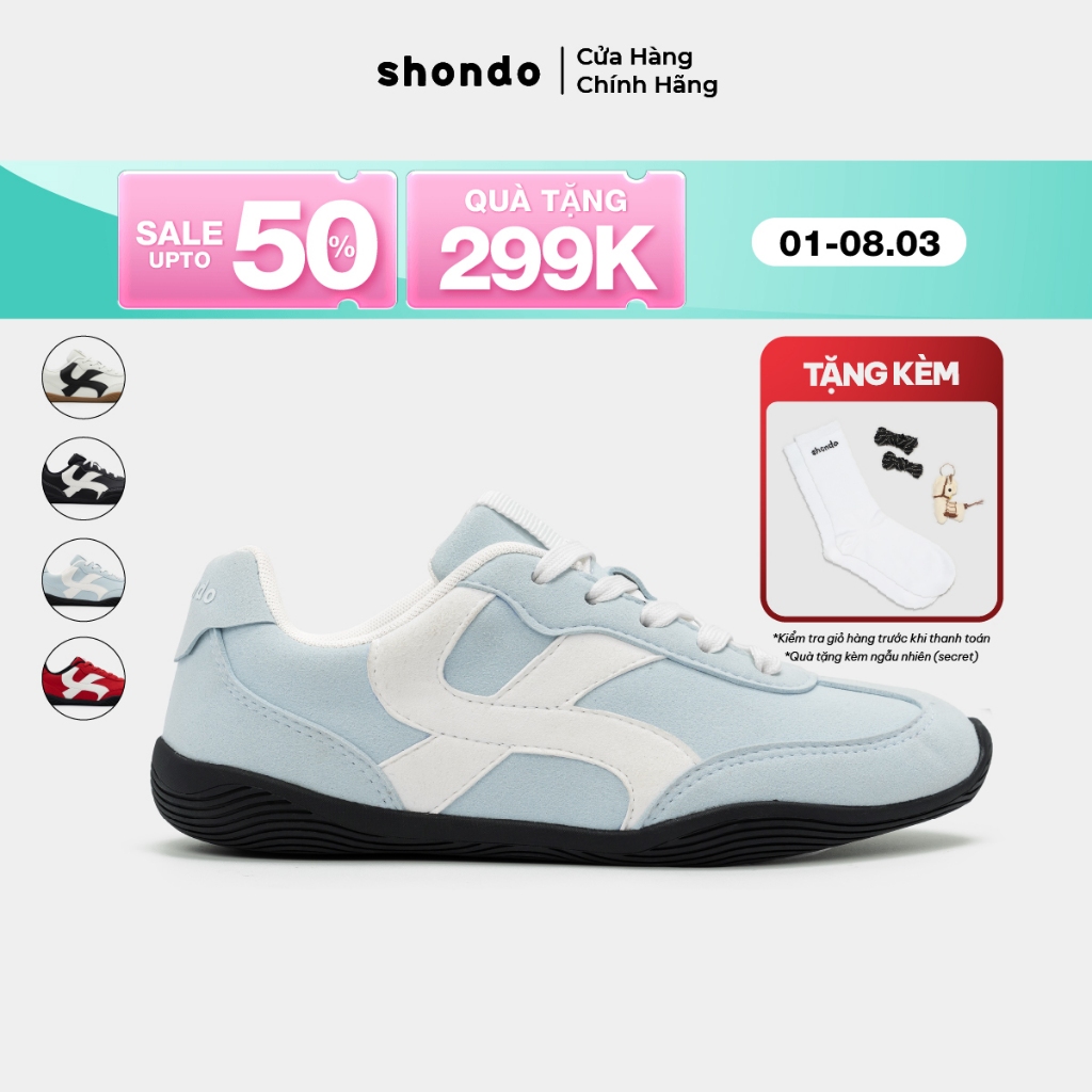 Giày Sneaker Class 7 Unisex Đế Thấp Shondo Nhiều Màu