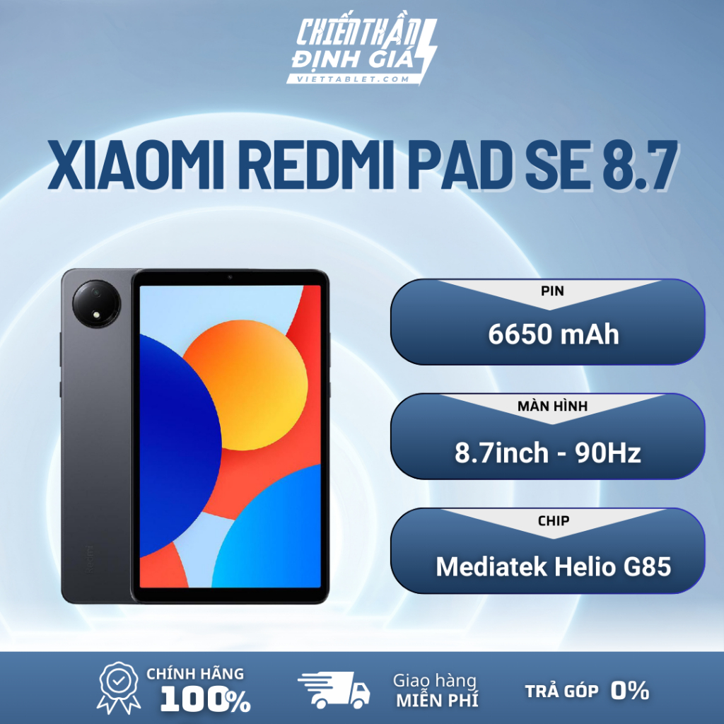 Xiaomi Redmi Pad SE 8.7 4G (4GB - 128GB) - Hàng Chính Hãng Pin Trâu, Giá Rẻ - Bảo hành chính hãng 18