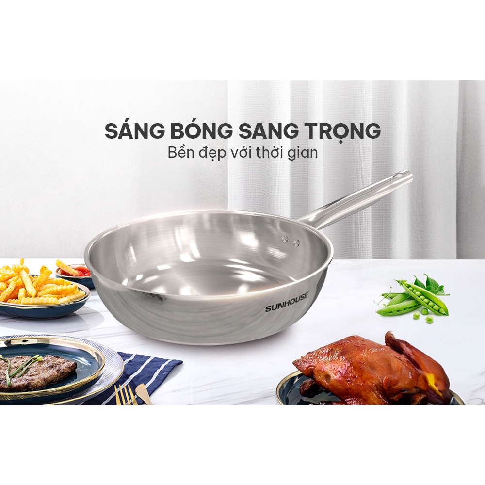 CHẢO INOX ĐA LỚP SUNHOUSE INM6
