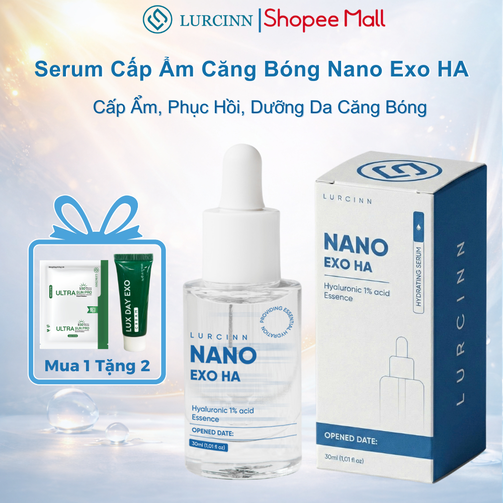 Serum Cấp Ẩm Căng Bóng Lurcinn Nano Exo HA 30ml
