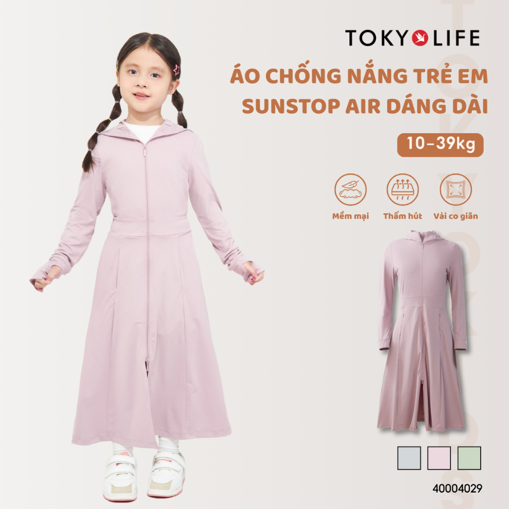 Áo chống nắng trẻ em SunStop Air dáng dài TOKYOLIFE 40004029