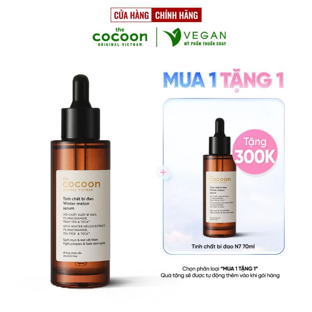 Tinh chất bí đao cocoon 70ml n7 với 7% Niacinamide serum Winter melon