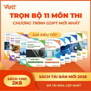 (THPT) Trọn bộ sách ôn thi tốt nghiệp 11 MÔN cho 2k8 - Tổng ôn LÝ THUYẾT + BÀI TẬP theo chương trình mới nhất 2026