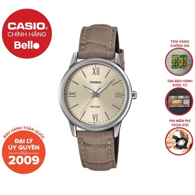 Đồng hồ Nữ dây da Casio LTP-1303LL-7AVDF chính hãng bảo hành 1 năm Pin trọn đời