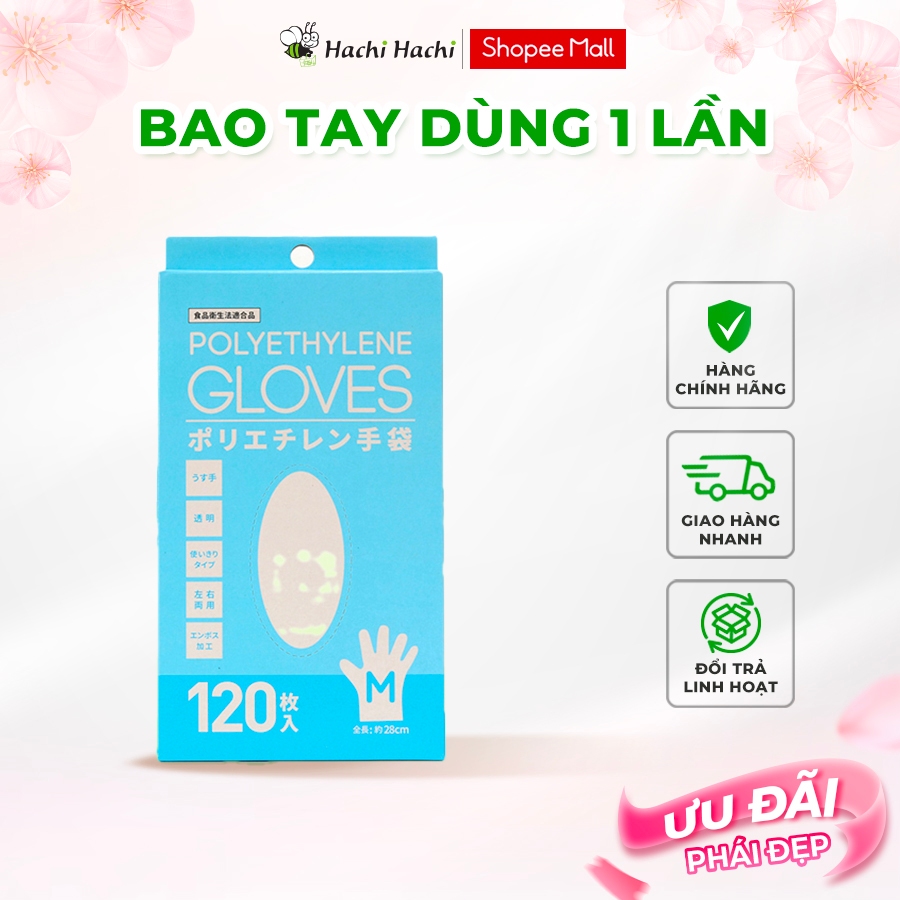 Bao tay dùng 1 lần - Hachi Hachi Japan Shop