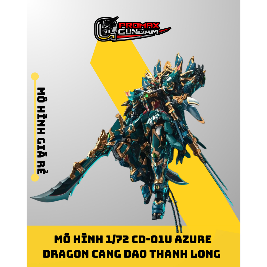 Mô Hình Lắp Ráp 1/72 Metal Build CD-01U Ultimate Azure Dragon Battle Ver - Cang Dao Thanh Long Bản M