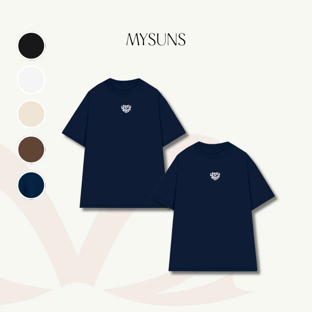 MYSUNS - Áo Thun Đôi thêu TRÁI TIM YOU ME, Áo phông unisex cho nam nữ thêu Chữ, Áo đôi thêu cotton c