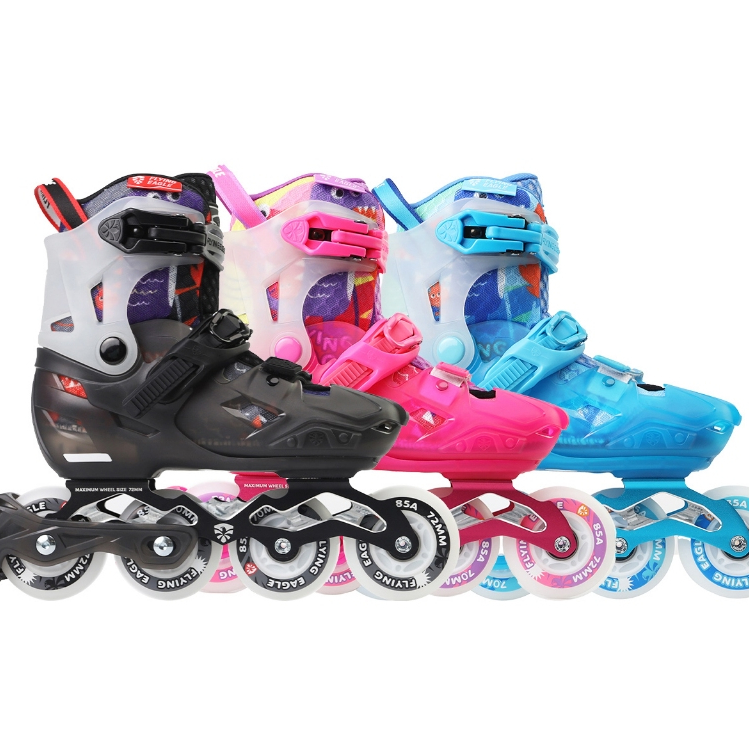 Giày Patin Trẻ Em Flying Eagle L8 3 Màu Đen - Hồng - Xanh