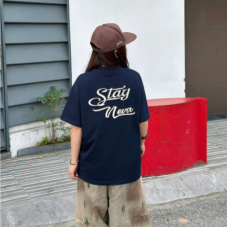 Áo Thun Stay Neva Boxy Tee Nevasome Cotton 250gsm Local Brand Tay Lỡ Form Boxy Rộng Nam Nữ | BigBuy360 - bigbuy360.vn