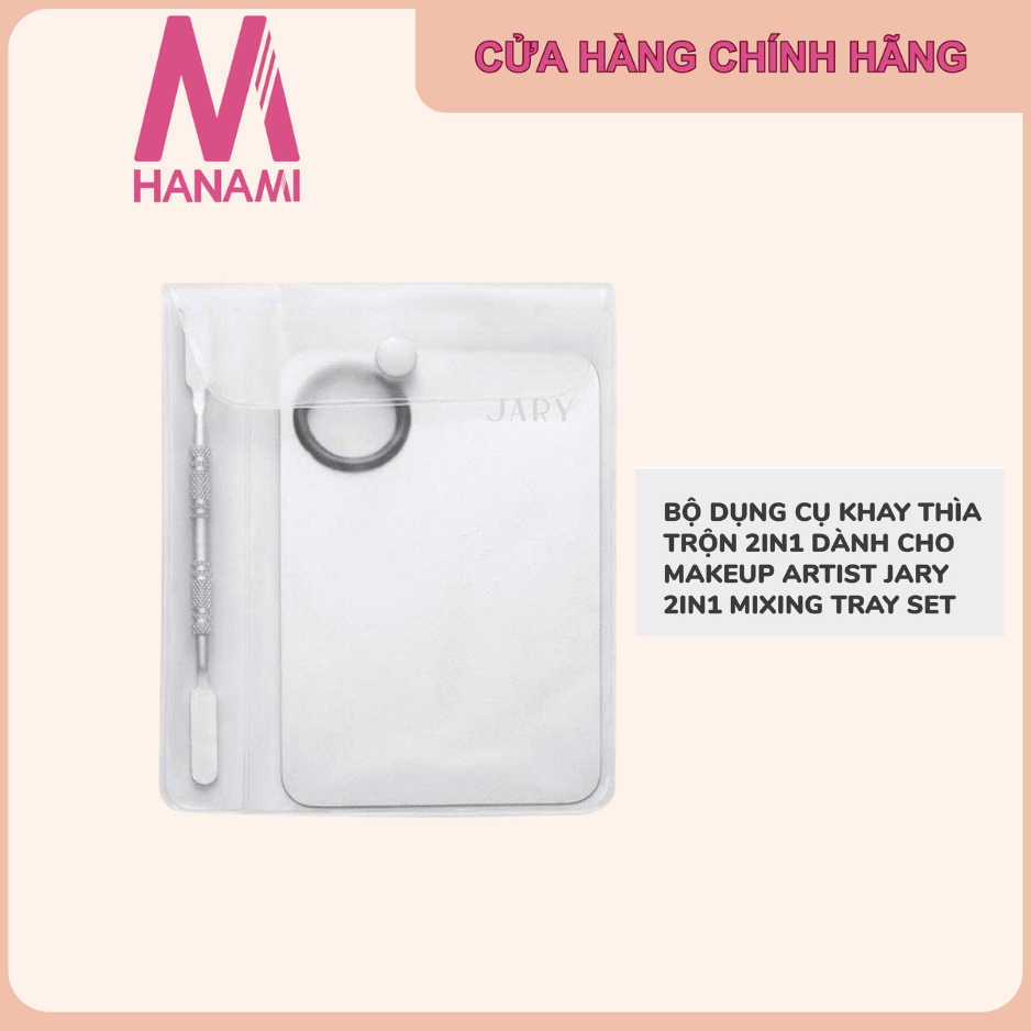 BỘ DỤNG CỤ KHAY THÌA TRỘN 2IN1 DÀNH CHO MAKEUP AIRTIST JARY 2IN1 MIXING TRAY