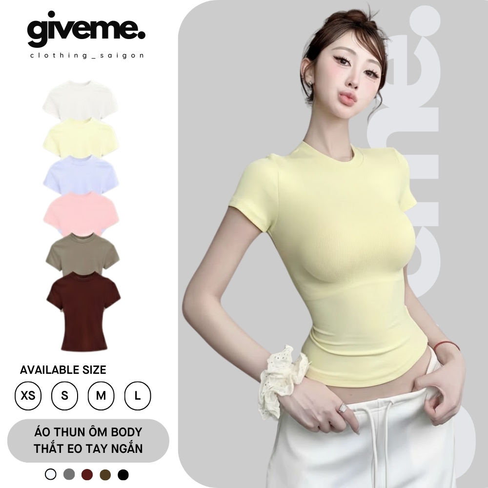 [𝐒𝐋𝐈𝐌 𝐓𝐄𝐄] Áo Thun Babytee DANEJI Siêu Ôm Body, Thun Tăm Lạnh Chất Co Dãn Giveme.clothing_saigon | BigBuy360 - bigbuy360.vn