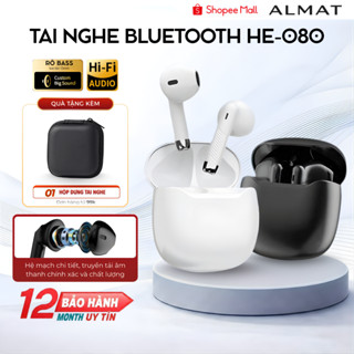 Tai Nghe Bluetooth ALMAT HE-080 Chính Hãng Bluetooth 5.3, Độ Trễ Thấp, Cảm Ứng Thông Minh,Dùng Cho Game & Học Tập