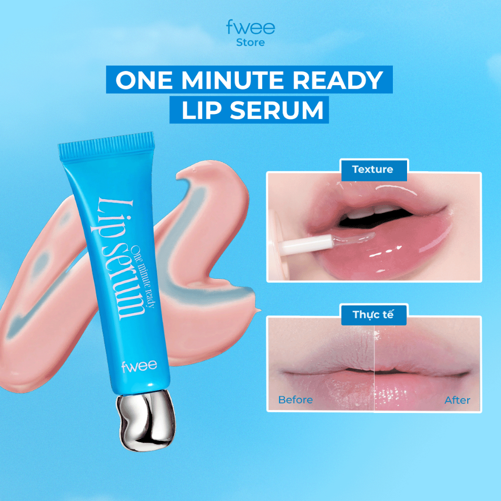 Lip Serum FWEE  Dưỡng Môi Giúp Môi Căng Mọng Tức Thì, Hiệu Ứng Glass Lips (9g)