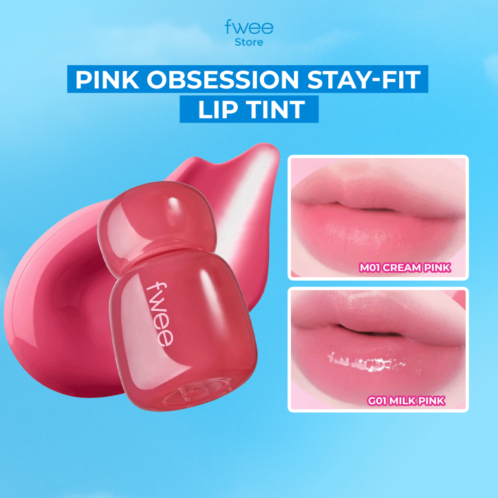 Son Tint Lì FWEE Pink Obsession Stay-Fit Lip Tint Bền Màu, Lâu Trôi, Phù Hợp Nhiều Tone Da 20 Màu (3