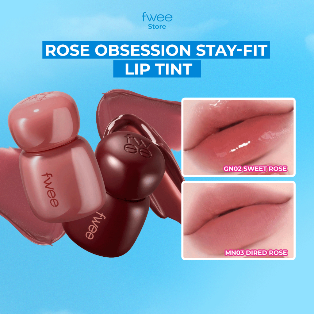 Son Tint Lì FWEE Rose Obsession Stay-Fit Tint Lên Màu Chuẩn, Giữ Màu Bền, Môi Mềm Mịn 18 Màu (4g)