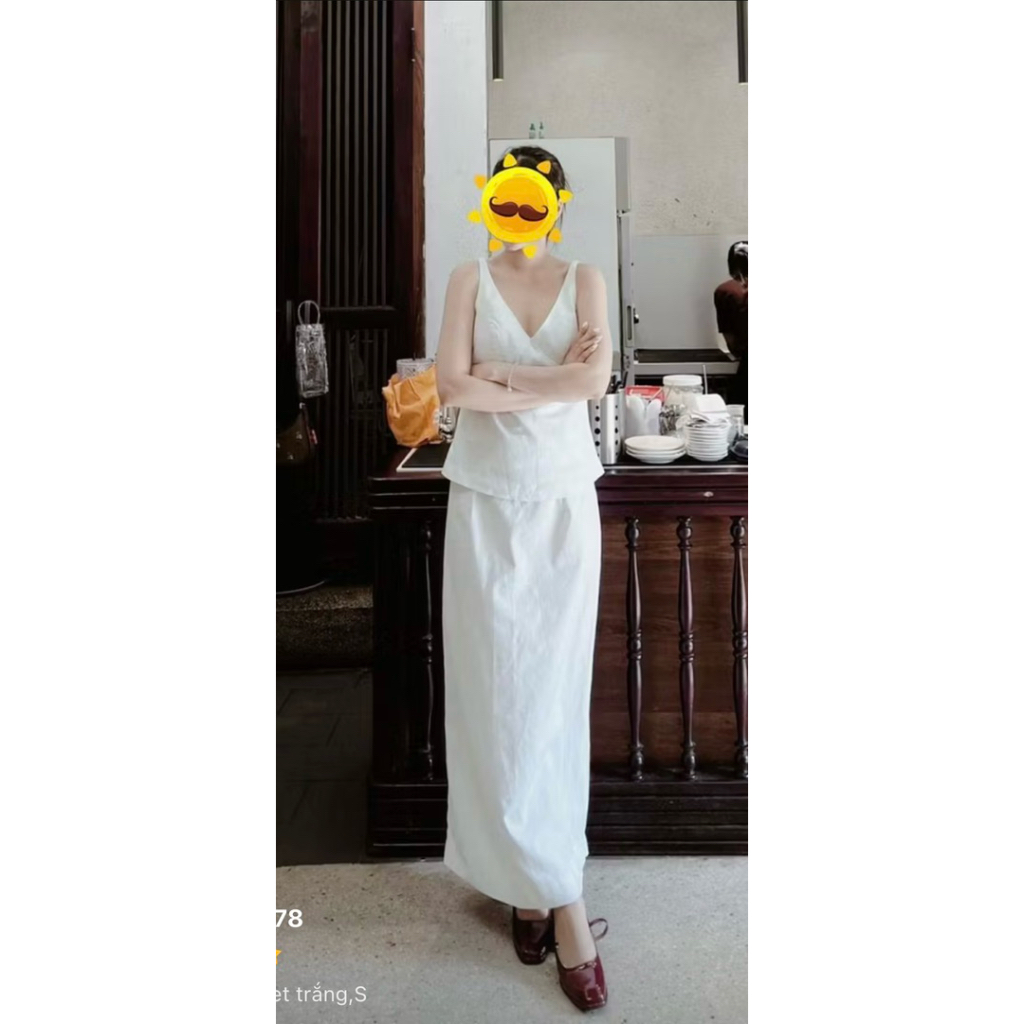 Set linen cổ V size S 1993Store