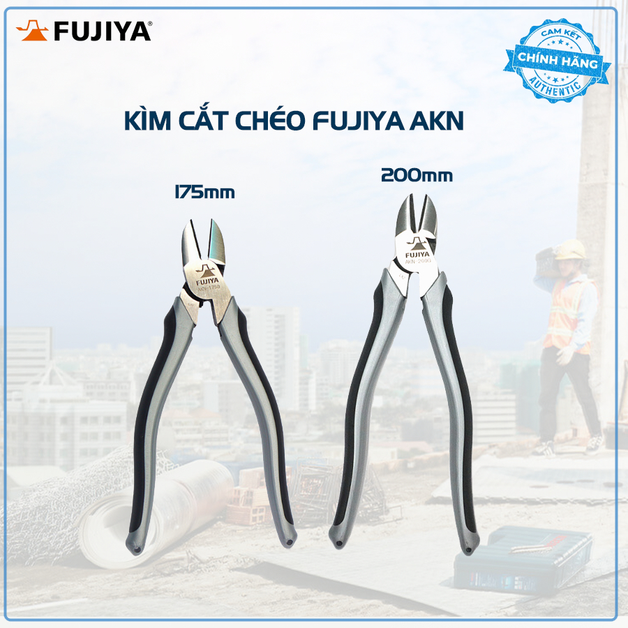 150mm 175mm 200mm Kìm cắt chéo cường lực Nhật Bản FUJIYA AKN-150G / AKN-175G / AKN-200G Hàng chính h