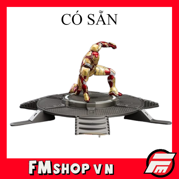 (New) Mô Hình Nhân Vật Zd Iron Man Mark 42 Light-Up Base Set