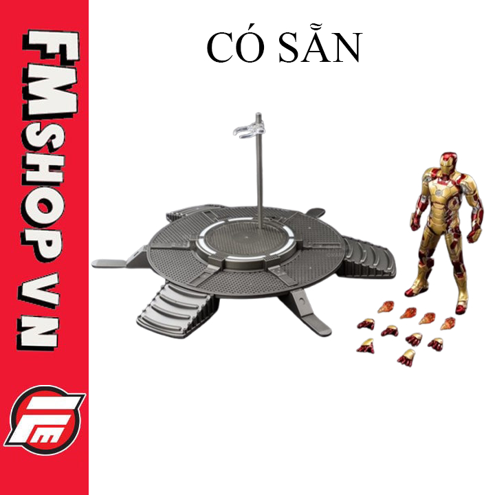 (New) Mô Hình Nhân Vật Zd Iron Man Mark 42 Light-Up Base Set
