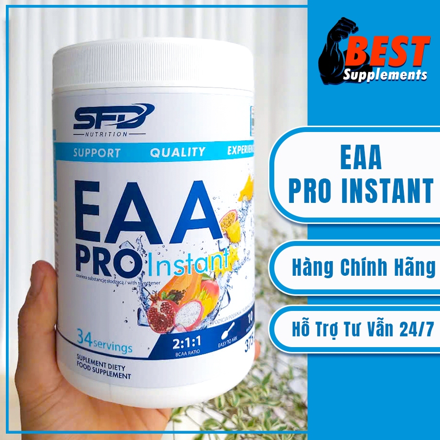 SFD Nutrition - Bột uống bổ sung amino acid : EAA Pro Instant 34 lần Dùng