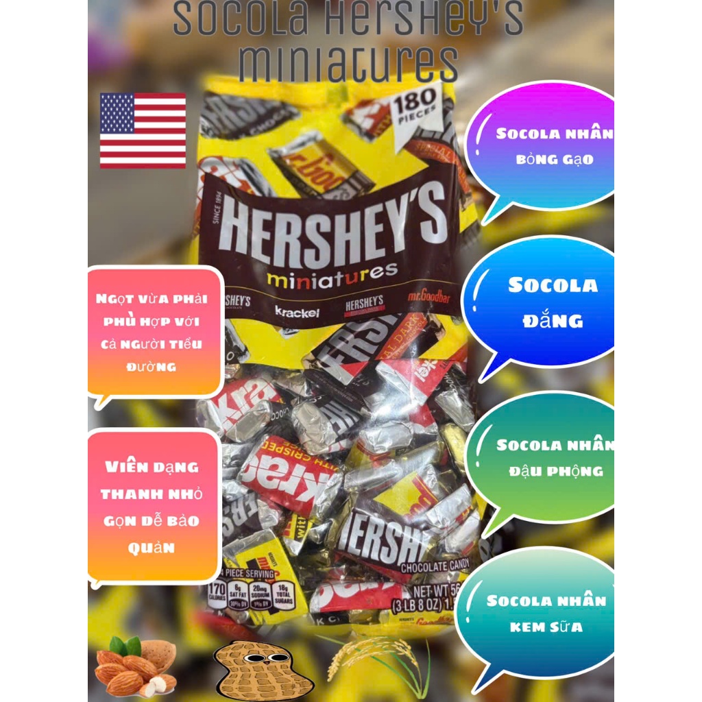 Socola Hershey Nuggets miniatues (mỹ)