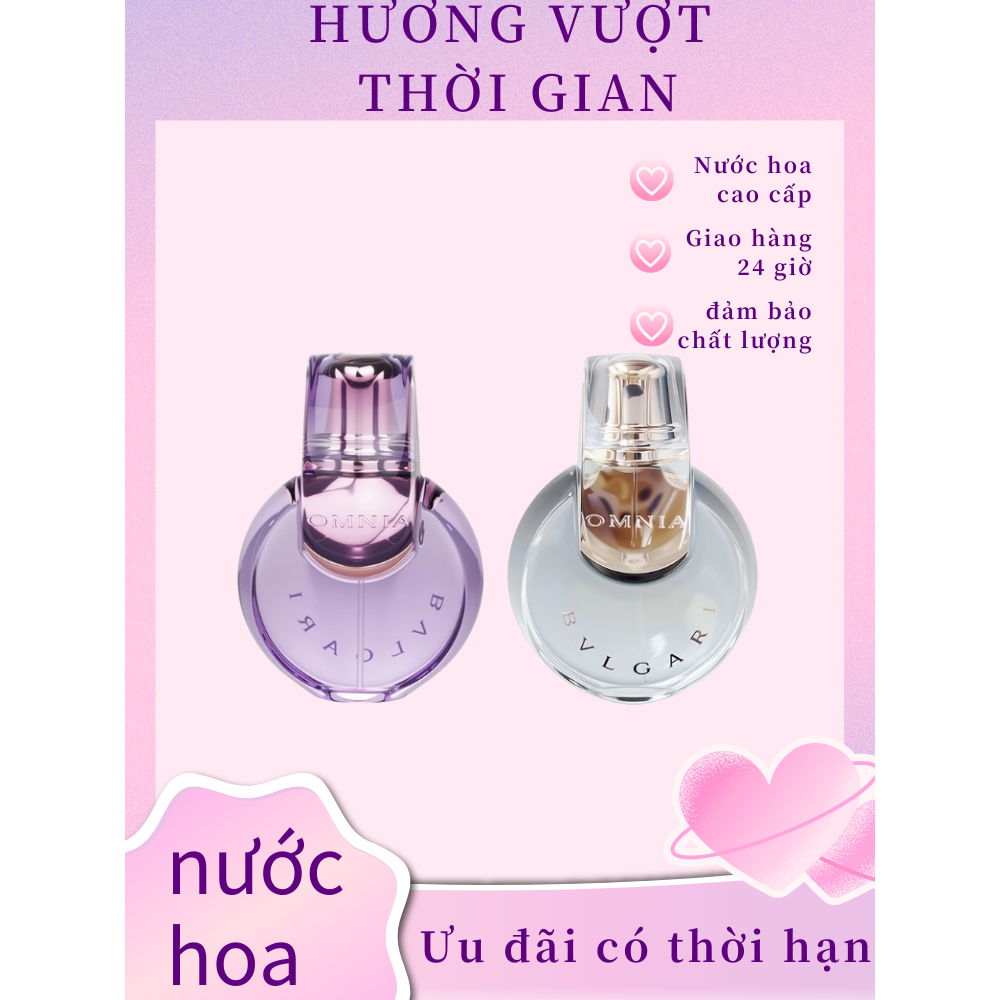 Nước hoa nữ Omnia Amethyste EDP 65ml / Crystallile 65ml & 100ml EDT/Women's Perfume